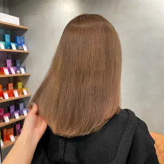 ミディアム カラー 暖色レイヤー 🥀REIRIのヘアスタイル