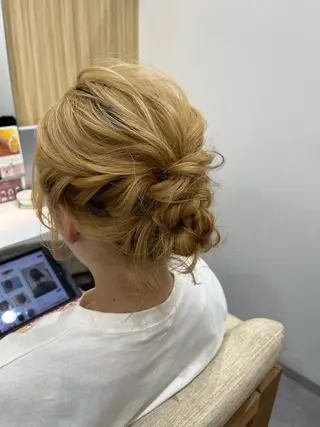 ミディアム ヘアアレンジ ０円メンズカット✂️ ／浅野未来🌼.*のヘアスタイル