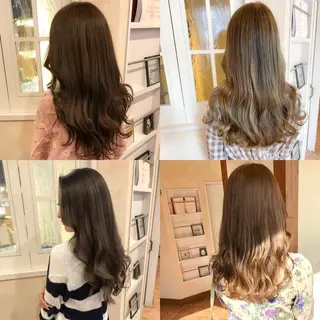 ロング カラー 韓国ハッシュカット/ 新宿/髪質改善/岡崎のヘアスタイル