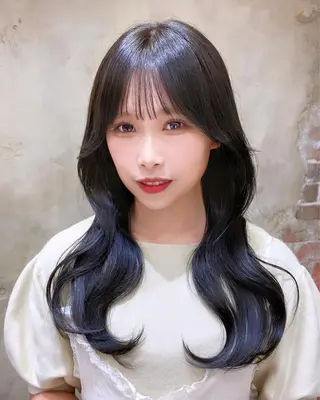 セミロング カラー On所属・顔まわりカット🌟 くびれヘア/寺門遥輝のヘアスタイル