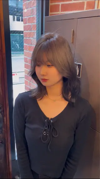 セミロング 韓国ボブ/髪質改善 岩澤脩太のヘアスタイル