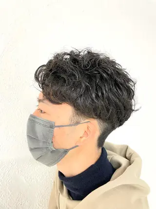 ショート パーマ メンズ 【東北メンズヘア1 位受賞🥇】本間祐太のヘアスタイル