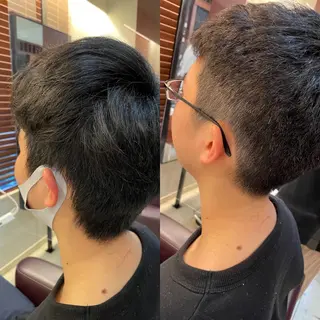 ショート こすげひろと カラー講師のヘアスタイル