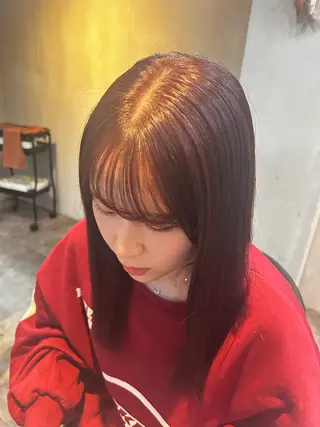ミディアム カラー ヘアアレンジ Lafithhairliebe京都駅前店所属・京都駅前 🎀あかりのヘアスタイル