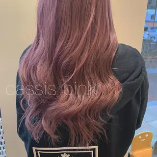 ロング 透明感カラー 金村真子のヘアスタイル