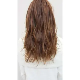 ロング ケアブリーチ、 髪質改善 福士直矢のヘアスタイル