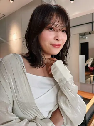 ショート カラー パーマ 🫧小顔×似合わせ× 透明感カラー🫧のヘアスタイル