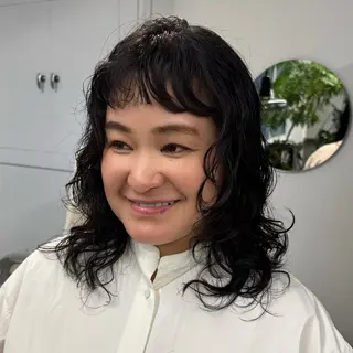 セミロング INORI🐳/ ボ ブ/フェイスレイヤーのヘアスタイル