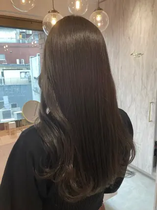 ロング カラー 新宿/韓国レイヤー/ 顔周りカット松本美晴のヘアスタイル