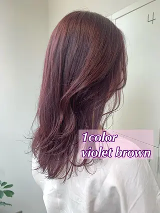 セミロング カラー Kana 🍋 ハイトーン【高円寺】のヘアスタイル