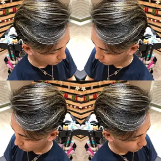 ショート カラー メンズ 大久保 隆蔵のヘアスタイル