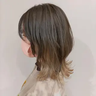ミディアム カラー 渡辺祐輔 レイヤー✂ 透明感🫧艶カラー✨のヘアスタイル