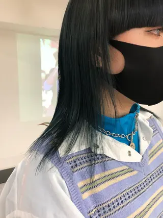 セミロング カラー ヘアアレンジ モリシゲ ヒカリ🦕🐬のヘアスタイル