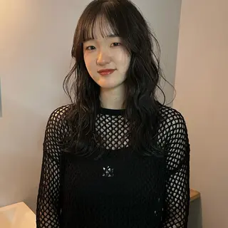 ロング 舟橋耀/ブリーチカラ ー/レイヤーカットのヘアスタイル