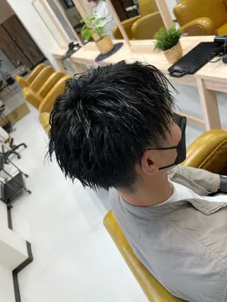 ショート メンズ 峯 渉人のヘアスタイル