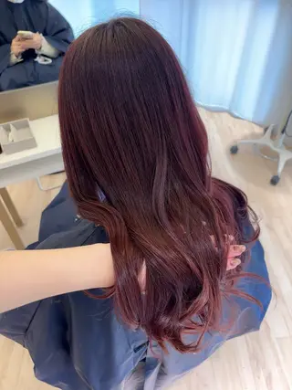 ロング カラー ParveMix 岡本えりかのヘアスタイル