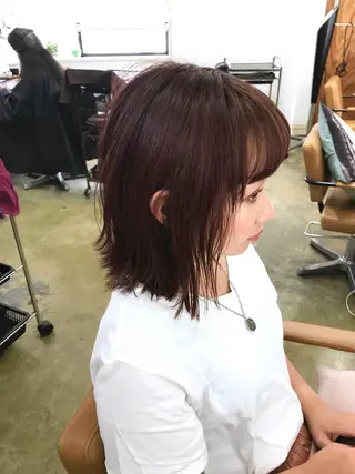 ミディアム カラー 💎髪質改善💎 デザイナーshinのヘアスタイル