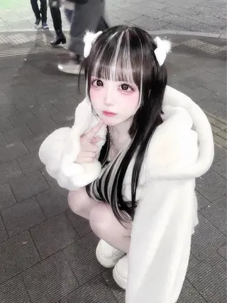 ロング ハイトーンエクステ 🎩カズキ🎩のヘアスタイル