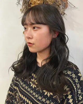 ロング 韓国ヘア 🎀華澄のヘアスタイル