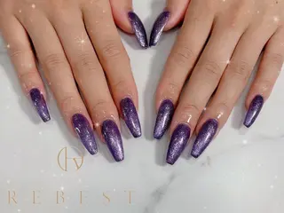 ネイル ❤️💛REBEST 付け放題Nailのネイルデザイン