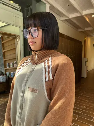 ミディアム 松野 心音のヘアスタイル