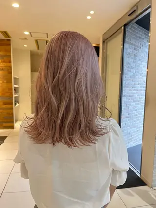 ミディアム カラー sabo ladies salon所属・ヨシカ/透明感カラー 酸性ストレートのヘアスタイル