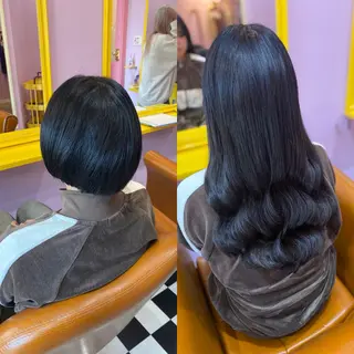 ショート チビ編み込みエクステ どぅ〜す/YUIのヘアスタイル