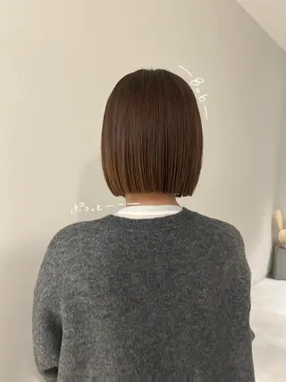 ミディアム 柔らかい縮毛矯正/ ボブ/北林のヘアスタイル
