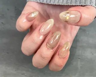 ネイル Ray. ちゅるん系ニュアンスのネイルデザイン