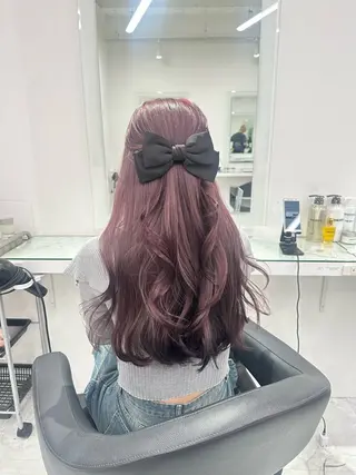 セミロング カラー ❄最強かわいいカラー ❄️MINA❄️のヘアスタイル