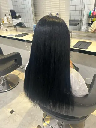 ロング カラー ヘアアレンジ 韓国風🤍グレ ージュ🤍たくみのヘアスタイル