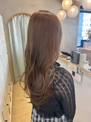 セミロング カラー 🌷韓国レイヤー/艶 カラー🇰🇷amiのヘアスタイル