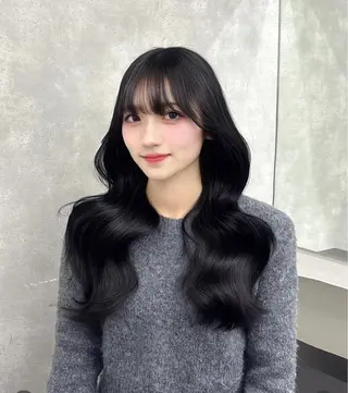 ロング カラー MAEUL NAGOYA所属・⛓韓国IDOLヘア 🥀🖤/あいりのヘアスタイル