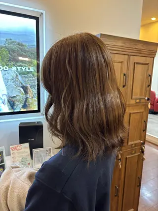 セミロング 天野 妃菜のヘアスタイル