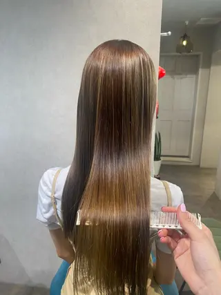 ロング カラー 透明感カラー💖 耳ツボ💎まりなのヘアスタイル