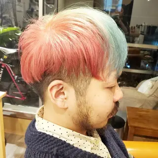 ショート メンズ カラー spa hair  ark 富井直美のヘアスタイル