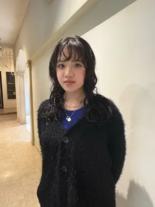 パーマ 長谷 若奈のヘアスタイル