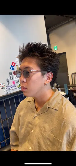 ショート 新宿スキンフェード 佐藤京介のヘアスタイル