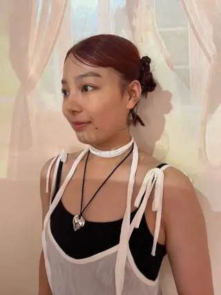 ショート カラー ヘアアレンジ yasuda juriのヘアスタイル