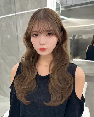 ロング 韓国顔まわり/前髪 /レイヤー/いつきのヘアスタイル