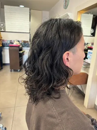 ミディアム パーマ メンズ 🔅PARS bis Futaba🫧のヘアスタイル