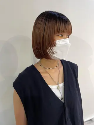 ショート カラー silo所属・silo MOKA 顔周りカット🦦のヘアスタイル