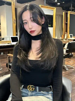 ロング カラー ワンホンヘア ケラチン/Kaitoのヘアスタイル