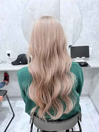 ロング カラー 🌺ハイトーン🌺 矢葺 なぎさ🌺🌺のヘアスタイル