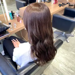 ロング カラー 長町/酸性ストレート /曲がる縮毛矯正のヘアスタイル