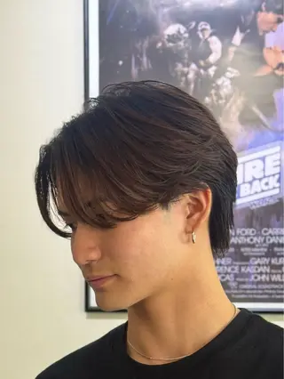 ミディアム パーマ メンズ 金山駅前メンズパーマ 特化COUNTERのヘアスタイル