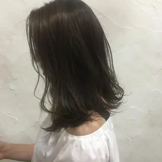 ミディアム カラー せこぐち まいのヘアスタイル