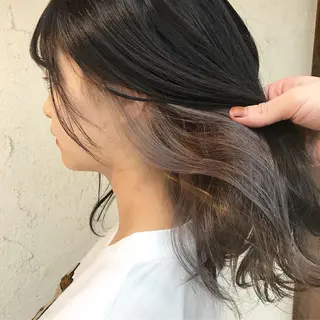 ミディアム カラー 艶髪育成サロン 京橋　shinのヘアスタイル