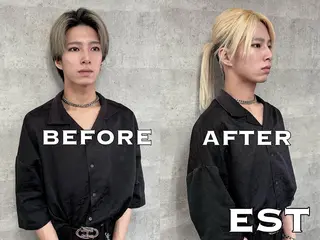 ロング メンズ ヘアアレンジ カラー MORI MARIKAのヘアスタイル
