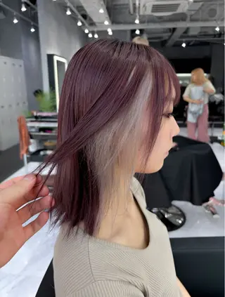 ミディアム カラー CS made by SHACHU 栄所属・山田 瑛司のヘアスタイル